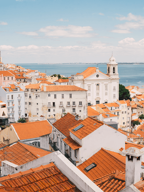 Sea of Orange Tiles in Lisbon, Portugal - Haegmon Adventure